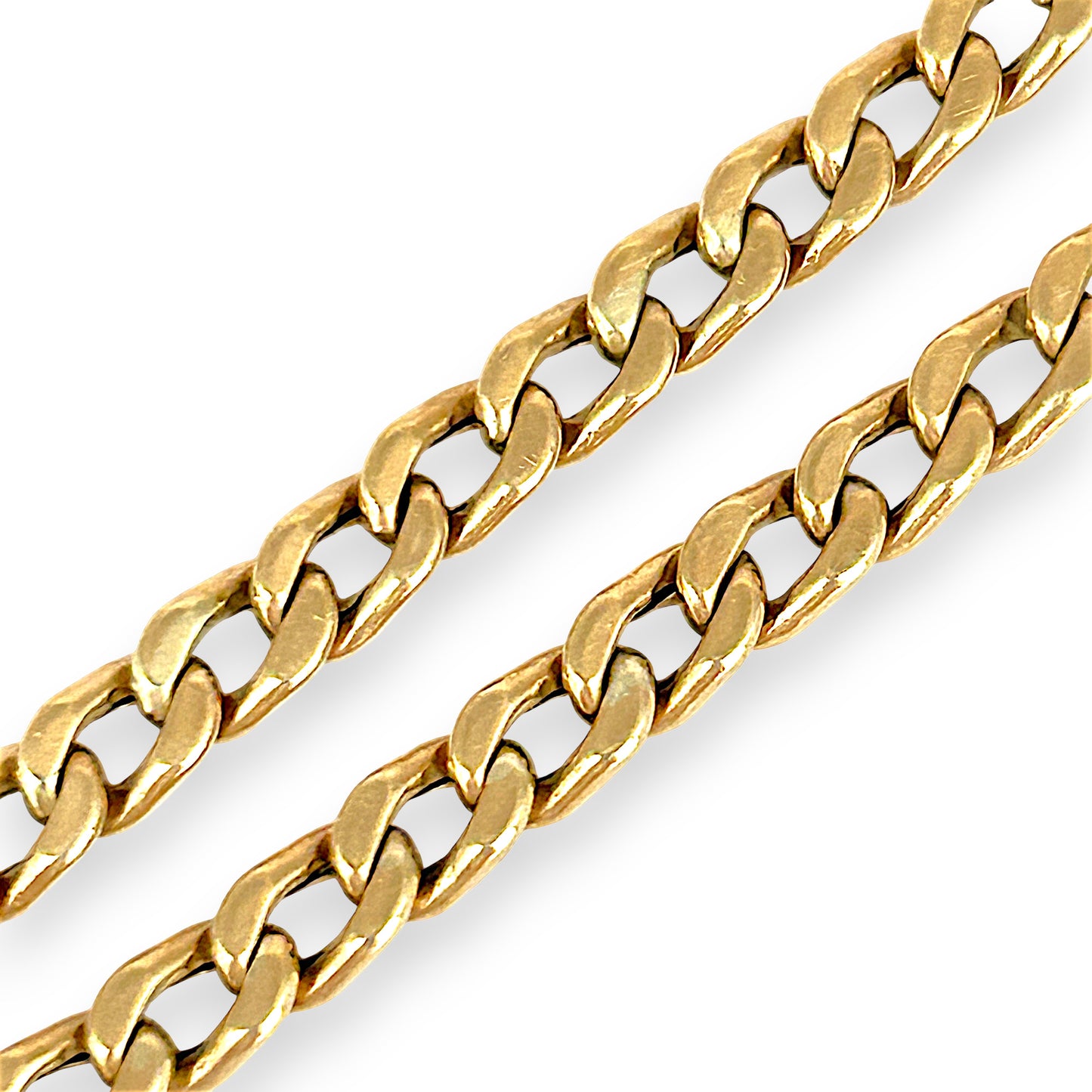 GOLD DEAL | 9ct (9K) Gold Smooth Curb Link Bracelet 21cm