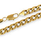 GOLD DEAL | 9ct (9K) Gold Smooth Curb Link Bracelet 21cm