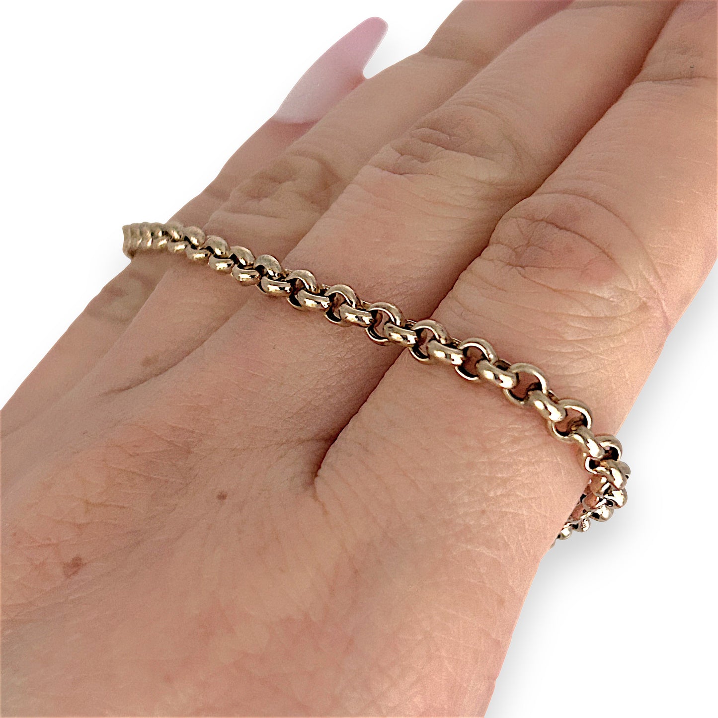 GOLD DEAL | 9ct (9K) Gold Balanced Belcher Bracelet 19cm