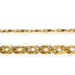 GOLD DEAL | 9ct (9K) Gold Modern Edge Double Link Bracelet 18cm