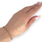 GOLD DEAL | 9ct (9K) Gold Modern Edge Double Link Bracelet 18cm