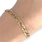 GOLD DEAL | 9ct (9K) Gold Modern Edge Double Link Bracelet 18cm