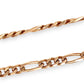GOLD DEAL | 9ct (9K) Gold Classic Elegant Figaro Bracelet 21cm