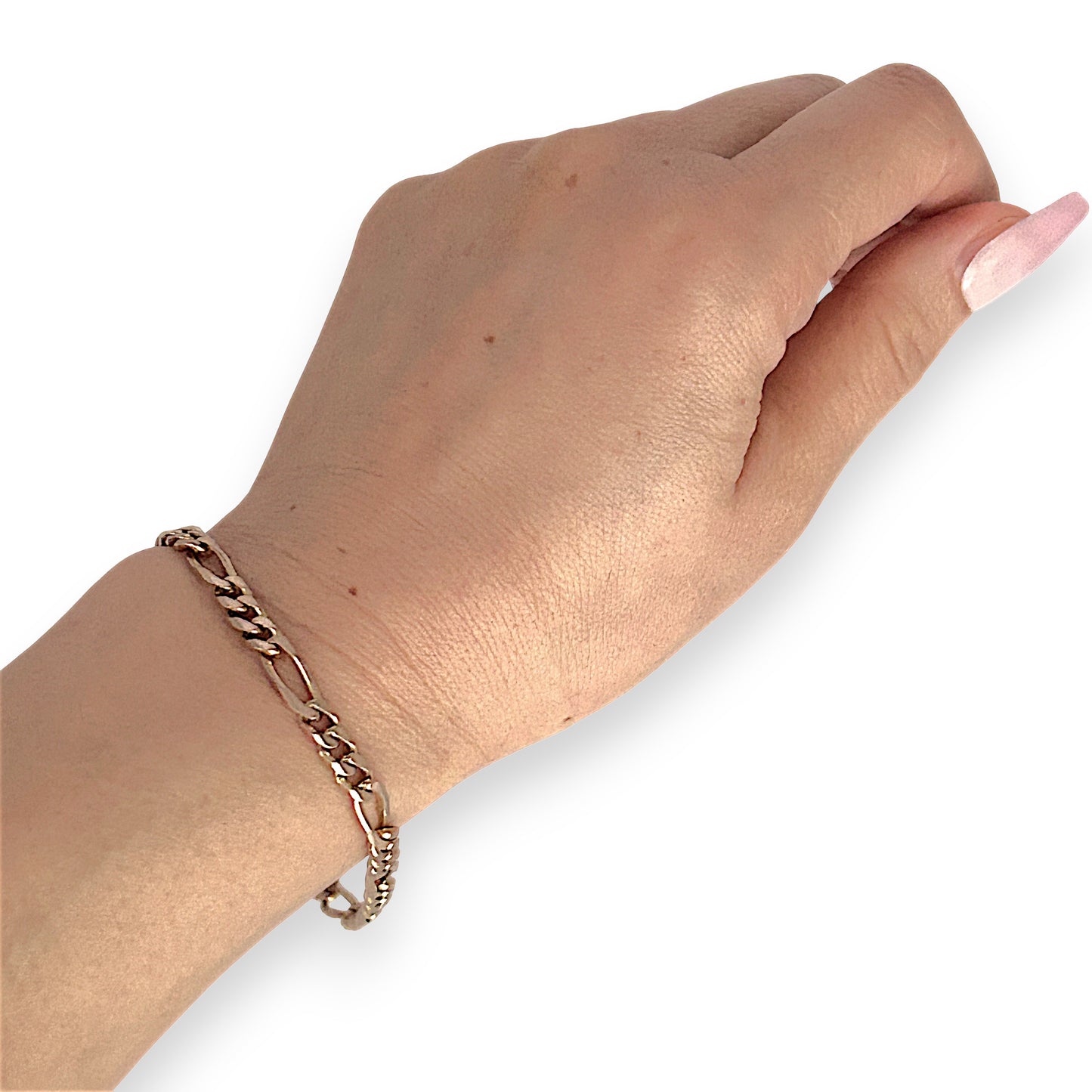 GOLD DEAL | 9ct (9K) Gold Classic Elegant Figaro Bracelet 21cm