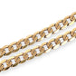 GOLD DEAL | 9ct (9K) Gold Contemporary Edge Flat Curb Bracelet 21cm