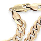 GOLD DEAL | 9ct (9K) Gold Contemporary Edge Flat Curb Bracelet 21cm