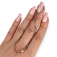 GOLD DEAL | 9ct (9K) Rose Gold Figaro 3-1 Bracelet 21.5cm