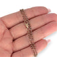 GOLD DEAL | 9ct (9K) Rose Gold Figaro 3-1 Bracelet 21.5cm