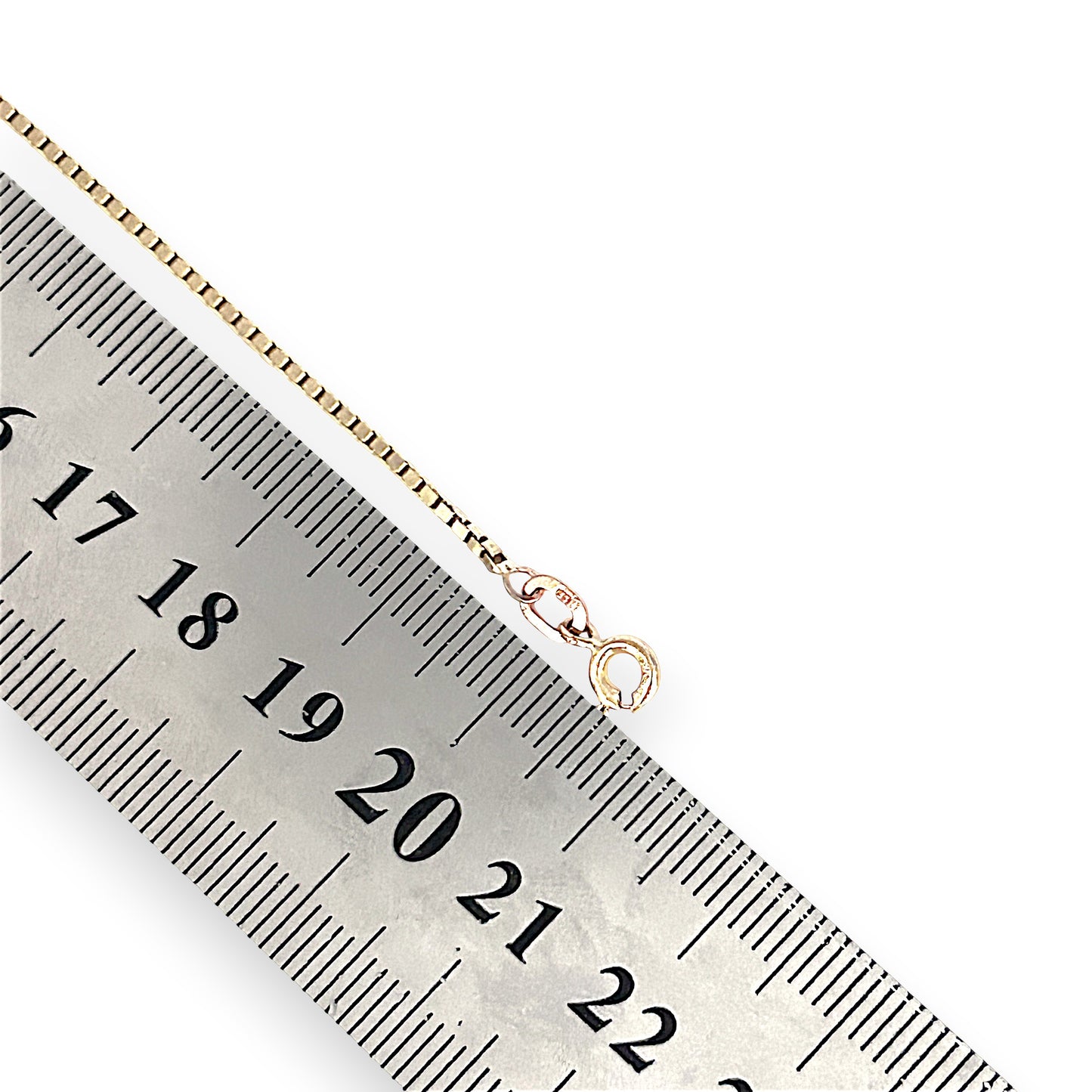 GOLD DEAL | 9ct (9K) Gold Sleek Luxe Detail Box Chain Bracelet 20.5cm