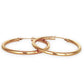 GOLD DEAL | 9ct (9K) Gold Large 36.4mm Bold Circle Silhouette Hoop Earrings