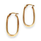 GOLD DEAL | 9ct (9K) Gold Contoured Oval Hoop Earrings 34.1mm