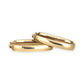 GOLD DEAL | 9ct (9K) Gold Contoured Oval Hoop Earrings 34.1mm