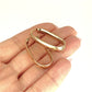 GOLD DEAL | 9ct (9K) Gold Contoured Oval Hoop Earrings 34.1mm