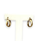 GOLD DEAL | 9ct (9K) Gold Subtle Contoured Twist Hoop Earrings 18.8mm