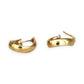 GOLD DEAL | 9ct (9K) Gold Subtle Contoured Twist Hoop Earrings 18.8mm