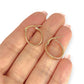 GOLD DEAL | 9ct (9K) Gold Subtle Contoured Twist Hoop Earrings 18.8mm