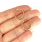 GOLD DEAL | 9ct (9K) Gold Subtle Contoured Twist Hoop Earrings 18.8mm