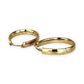 GOLD DEAL | 9ct (9K) Gold Ovoid Sculpted Hoop Earrings 29.3mm