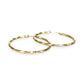 GOLD DEAL | 9ct (9K) Gold Embossed Twist Circle Hoop Earrings 34.1mm