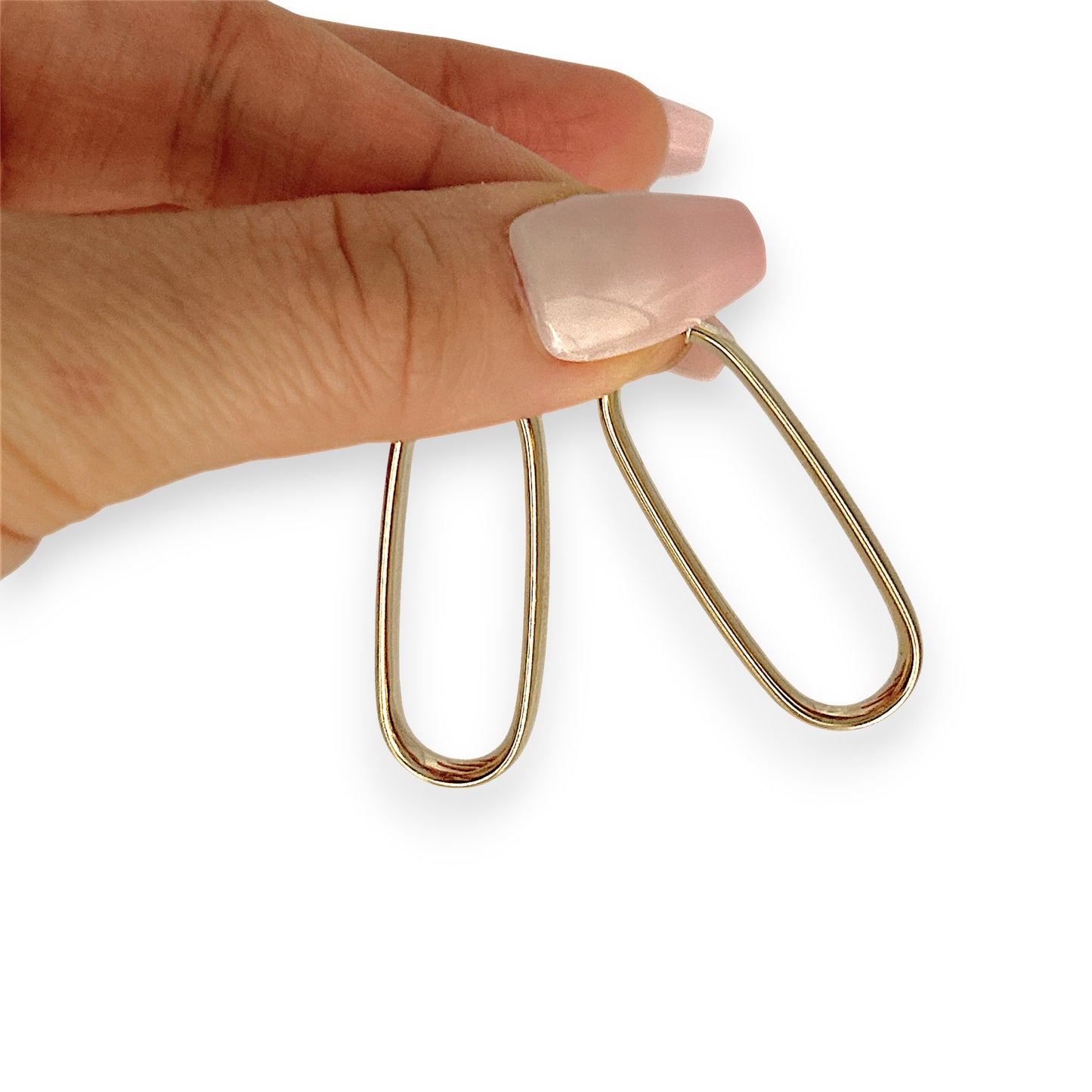 GOLD DEAL | 9ct (9K) Gold Rococo Modern Hoop Earrings 39.3mm