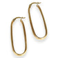GOLD DEAL | 9ct (9K) Gold Rococo Modern Hoop Earrings 39.3mm