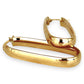 GOLD DEAL | 9ct (9K) Gold Rococo Modern Hoop Earrings 39.3mm