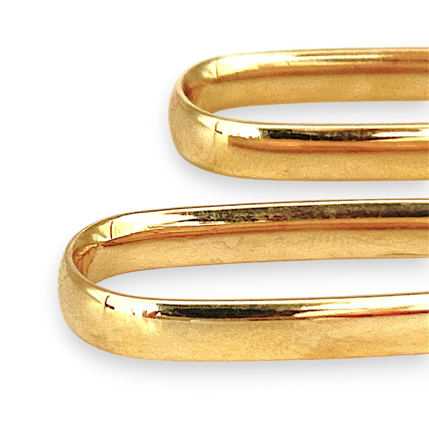 GOLD DEAL | 9ct (9K) Gold Rococo Modern Hoop Earrings 39.3mm