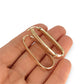 GOLD DEAL | 9ct (9K) Gold Rococo Modern Hoop Earrings 39.3mm