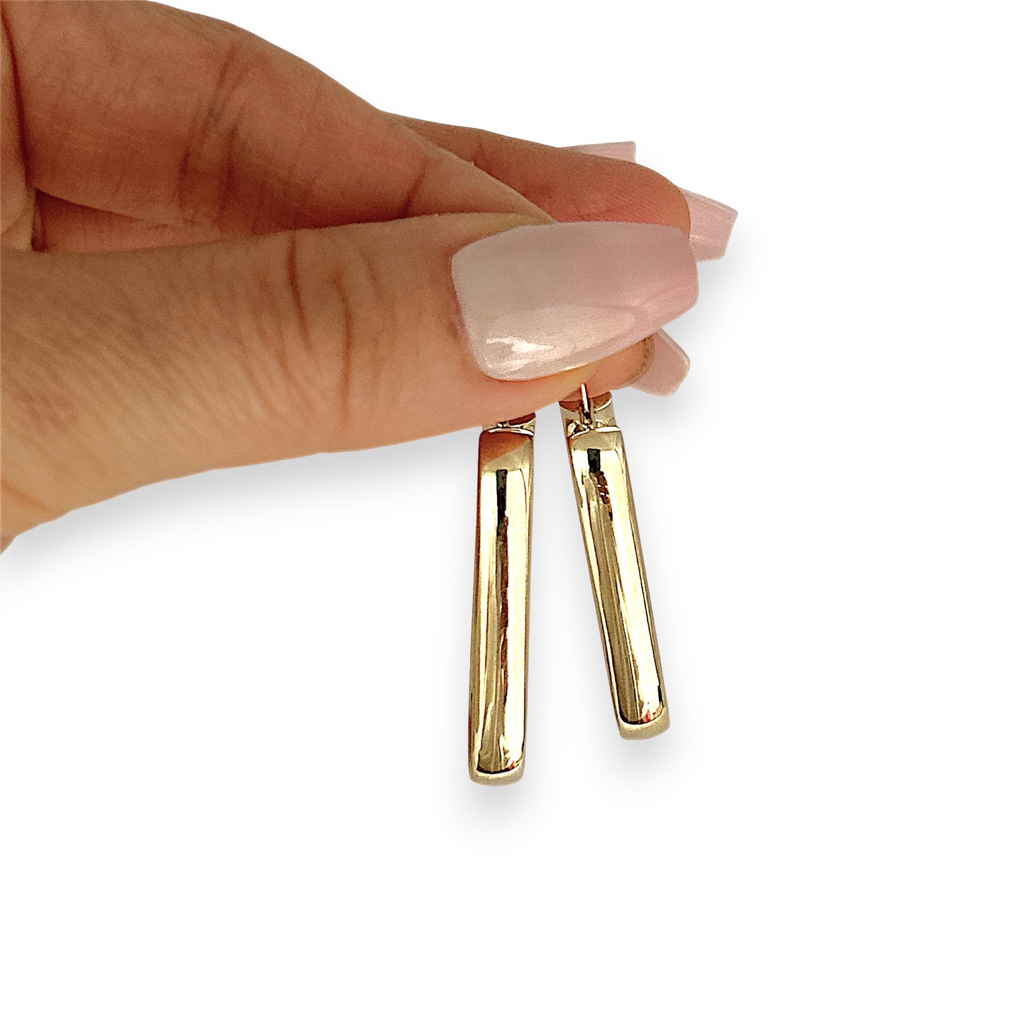 GOLD DEAL | 9ct (9K) Gold Rococo Modern Hoop Earrings 39.3mm