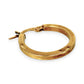 GOLD DEAL | 9ct (9K) Gold Tubular Circle Hoop Earrings 20.1mm