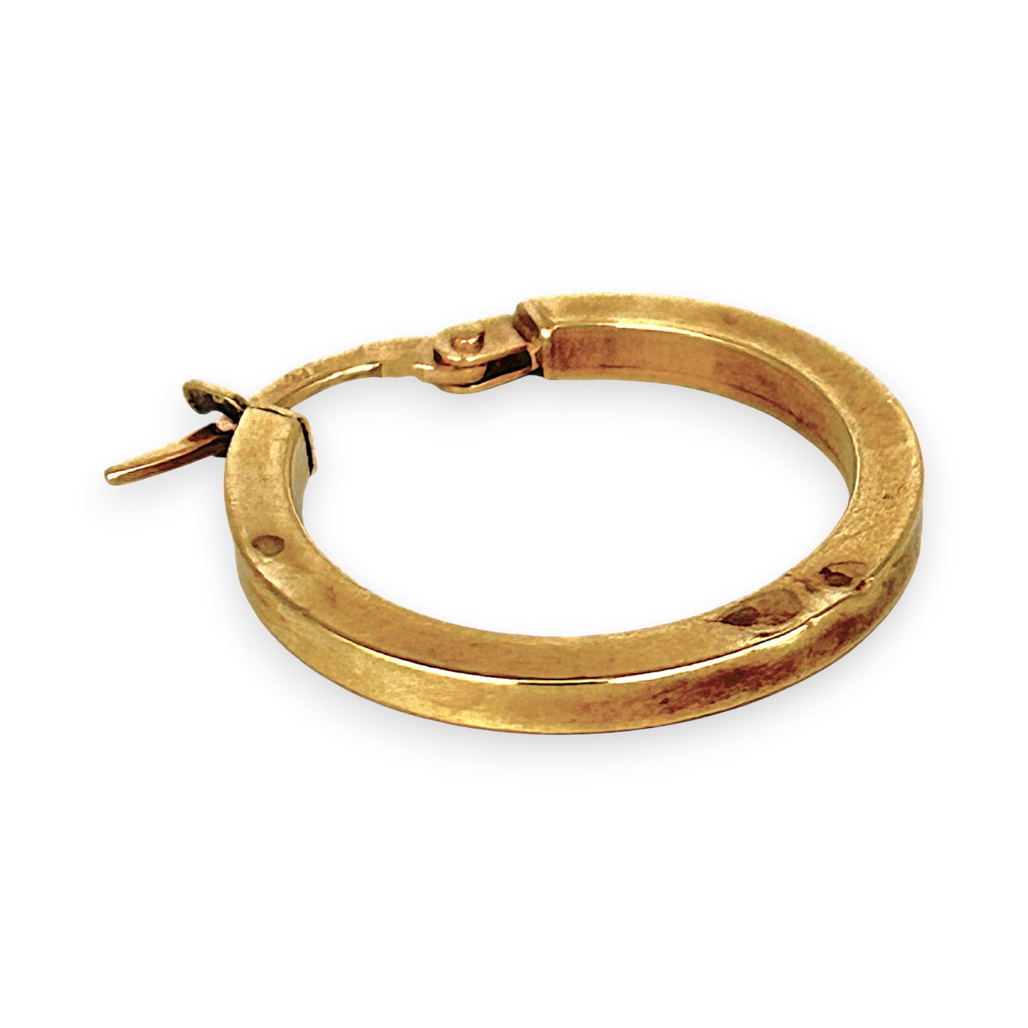 GOLD DEAL | 9ct (9K) Gold Tubular Circle Hoop Earrings 20.1mm