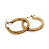 GOLD DEAL | 9ct (9K) Gold Tubular Circle Hoop Earrings 20.1mm
