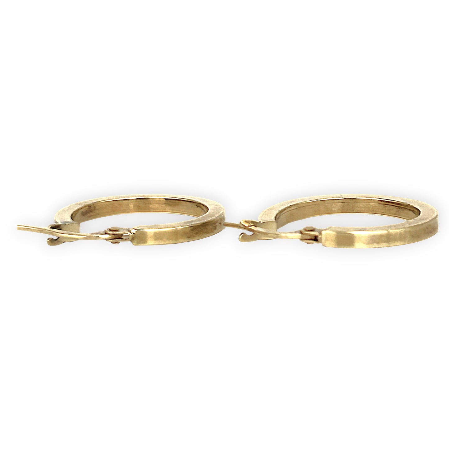 GOLD DEAL | 9ct (9K) Gold Tubular Circle Hoop Earrings 20.1mm
