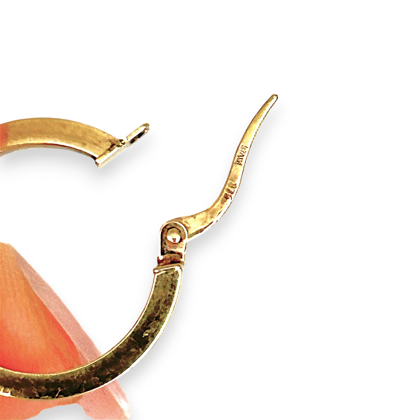 GOLD DEAL | 9ct (9K) Gold Tubular Circle Hoop Earrings 20.1mm