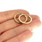 GOLD DEAL | 9ct (9K) Gold Tubular Circle Hoop Earrings 20.1mm