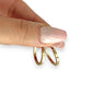 GOLD DEAL | 9ct (9K) Gold Tubular Circle Hoop Earrings 20.1mm