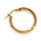 GOLD DEAL | 9ct (9K) Gold Tubular Circle Hoop Earrings 20.1mm