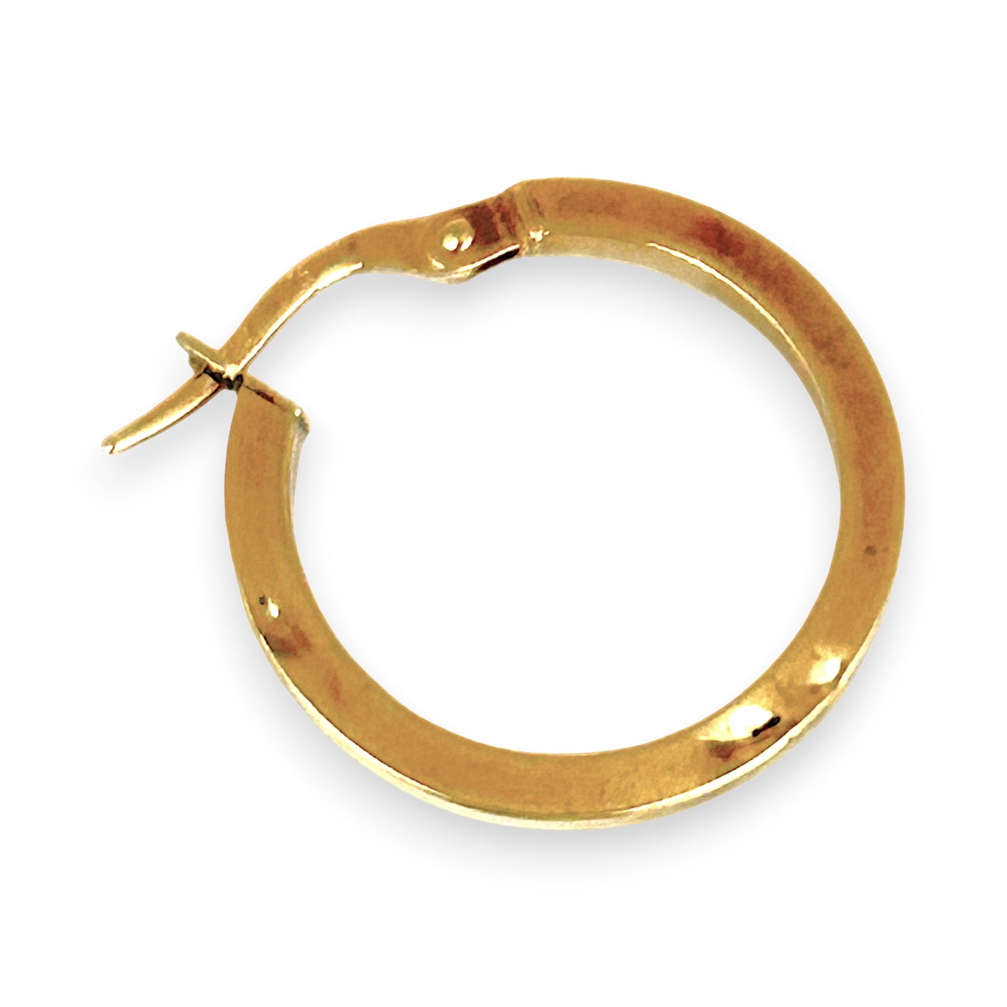 GOLD DEAL | 9ct (9K) Gold Tubular Circle Hoop Earrings 20.1mm