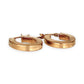 GOLD DEAL | 9ct (9K) Rose Gold Flat-Edge Oval Hoop Earrings
