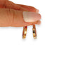 GOLD DEAL | 9ct (9K) Rose Gold Flat-Edge Oval Hoop Earrings