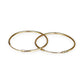 GOLD DEAL | 9ct (9K) Gold Minimalist Sleeper Hoop Earrings 34.1mm