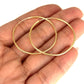 GOLD DEAL | 9ct (9K) Gold Minimalist Sleeper Hoop Earrings 34.1mm