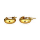 GOLD DEAL | 9ct (9K) Gold 13.5mm Dome Hoop Earrings