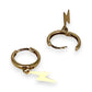 GOLD DEAL | 9ct Gold Lightning Bolt Hoop Earrings