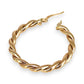GOLD DEAL | 9ct (9K) Gold Twisted Elegance Hoop  Earrings 33.3mm
