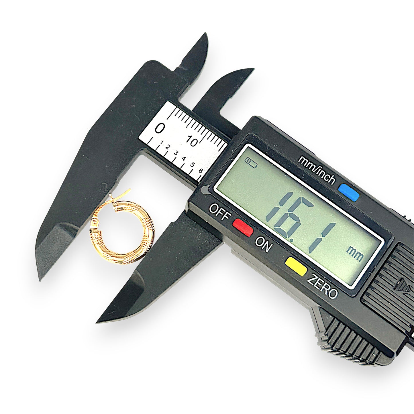 GOLD DEAL | 9ct Gold UNO A ERRE Textured Hoop Earrings - Refurbished