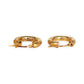 GOLD DEAL | 9ct Gold UNO A ERRE Textured Hoop Earrings - Refurbished