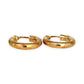 GOLD DEAL | 9ct Gold UNO A ERRE Textured Hoop Earrings - Refurbished