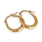 GOLD DEAL | 9ct Gold UNO A ERRE Twisted HoopEarrings - Refurbished