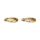 GOLD DEAL | 9ct Gold UNO A ERRE Twisted HoopEarrings - Refurbished
